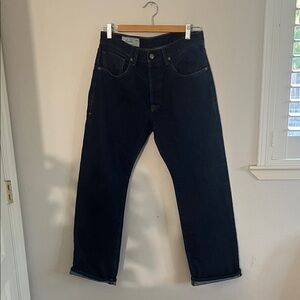 Imogene + Willie Mens Straight Jeans - Dark Blue